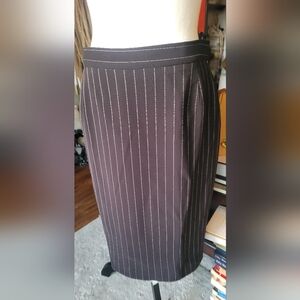Dolce & Gabbana Black Pinstripe Skirt